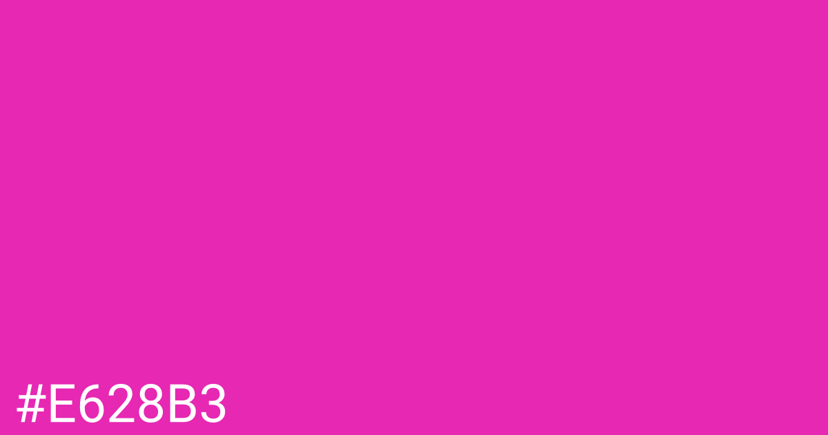 Hex color #e628b3 graphic