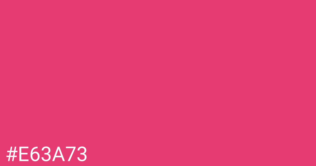 Hex color #e63a73 graphic