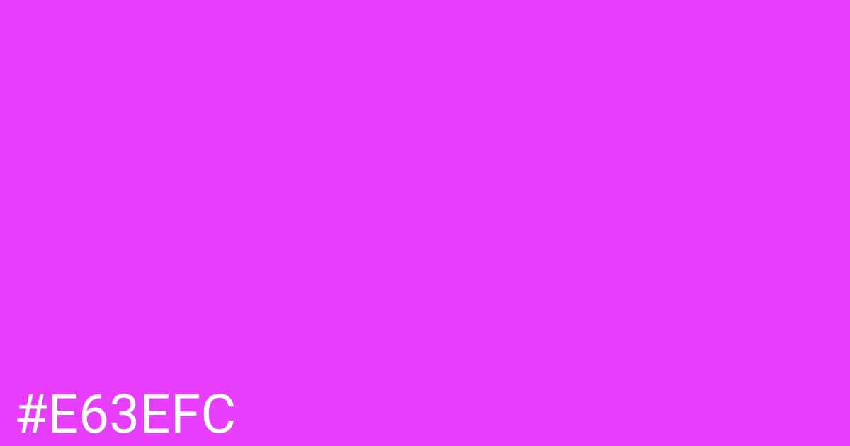 Hex color #e63efc graphic
