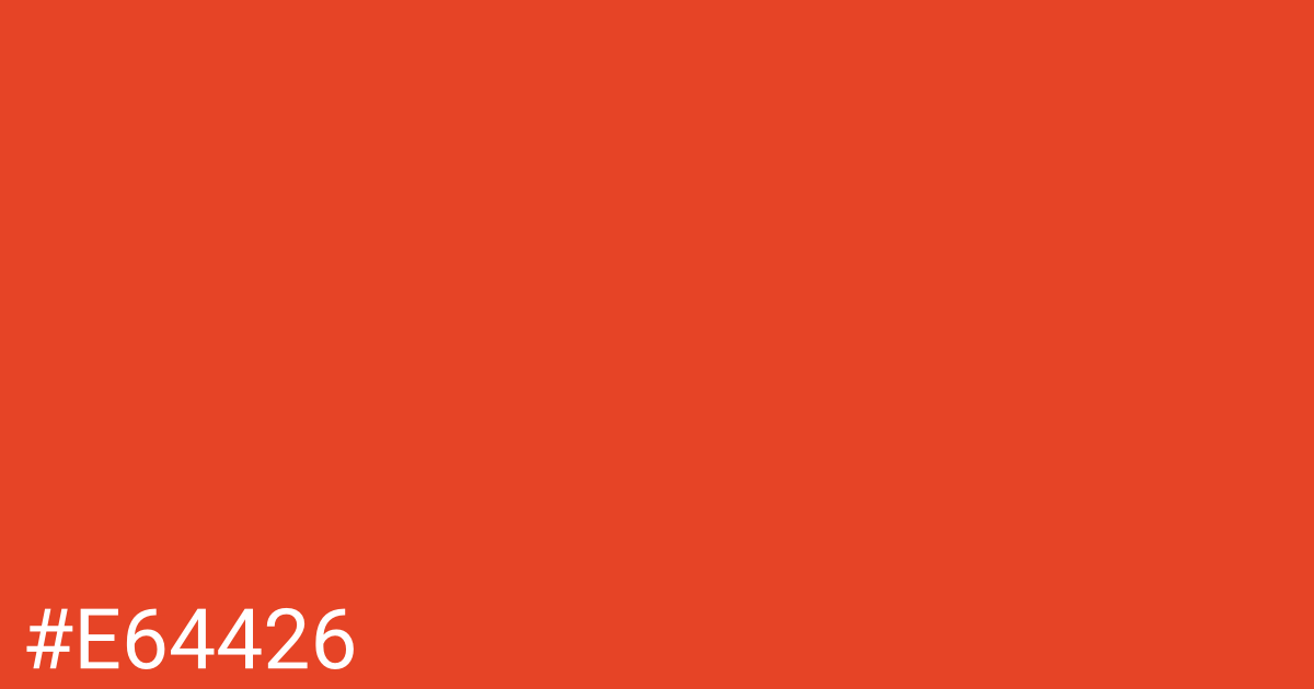 Hex color #e64426 graphic