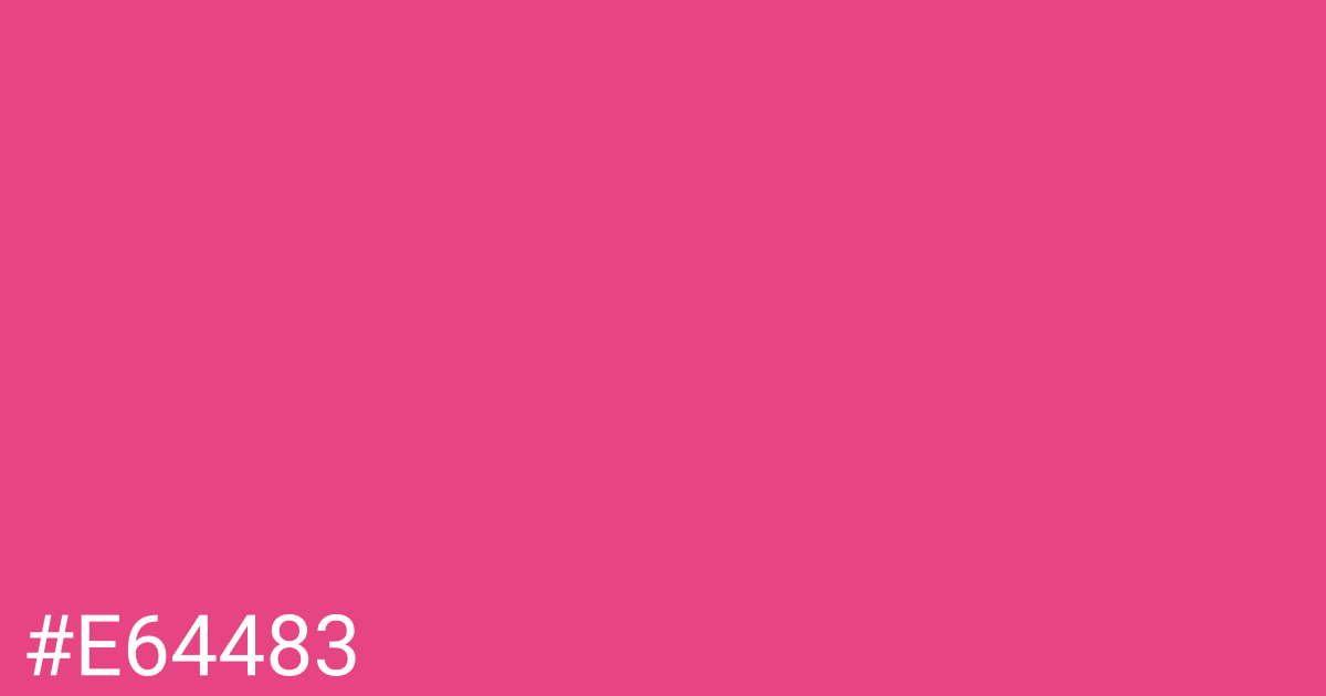 Hex color #e64483 graphic
