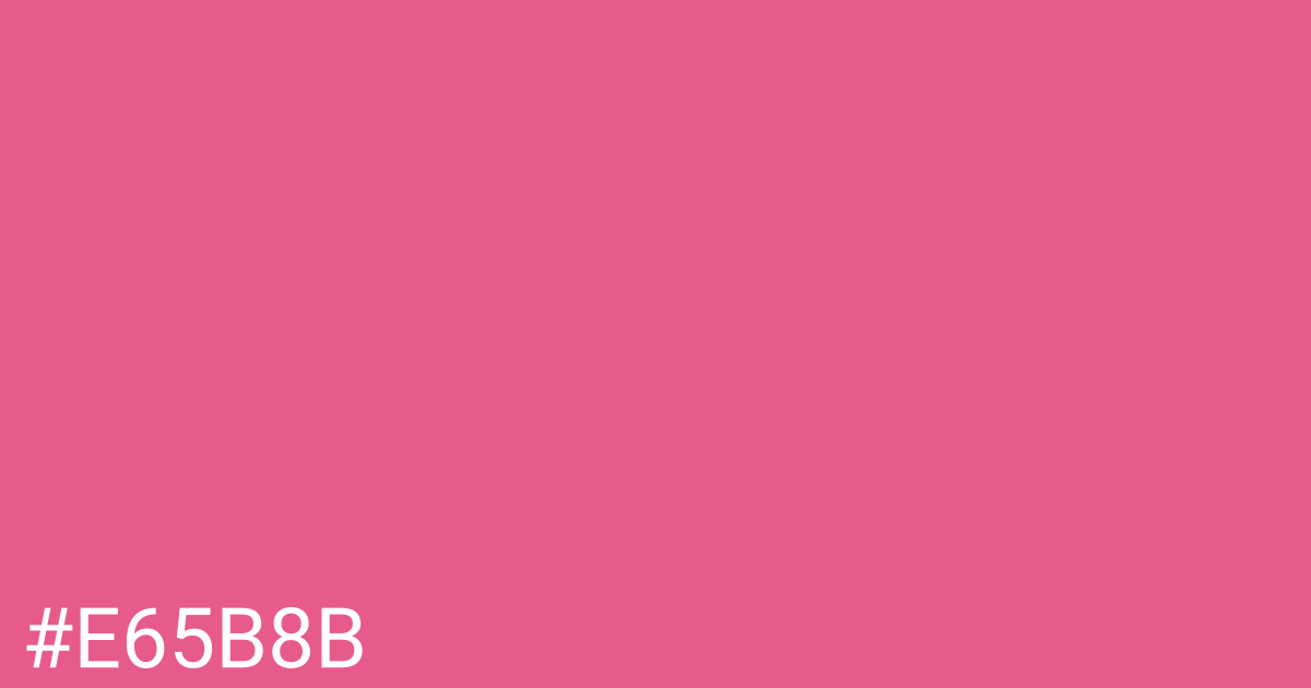 Hex color #e65b8b graphic