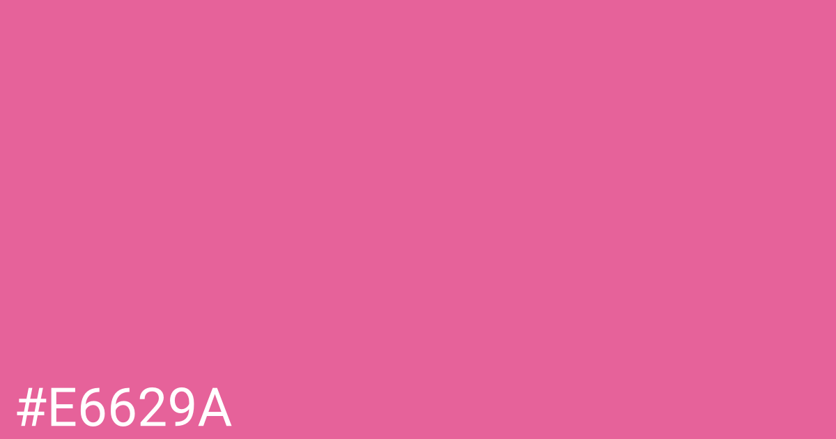 Hex color #e6629a graphic