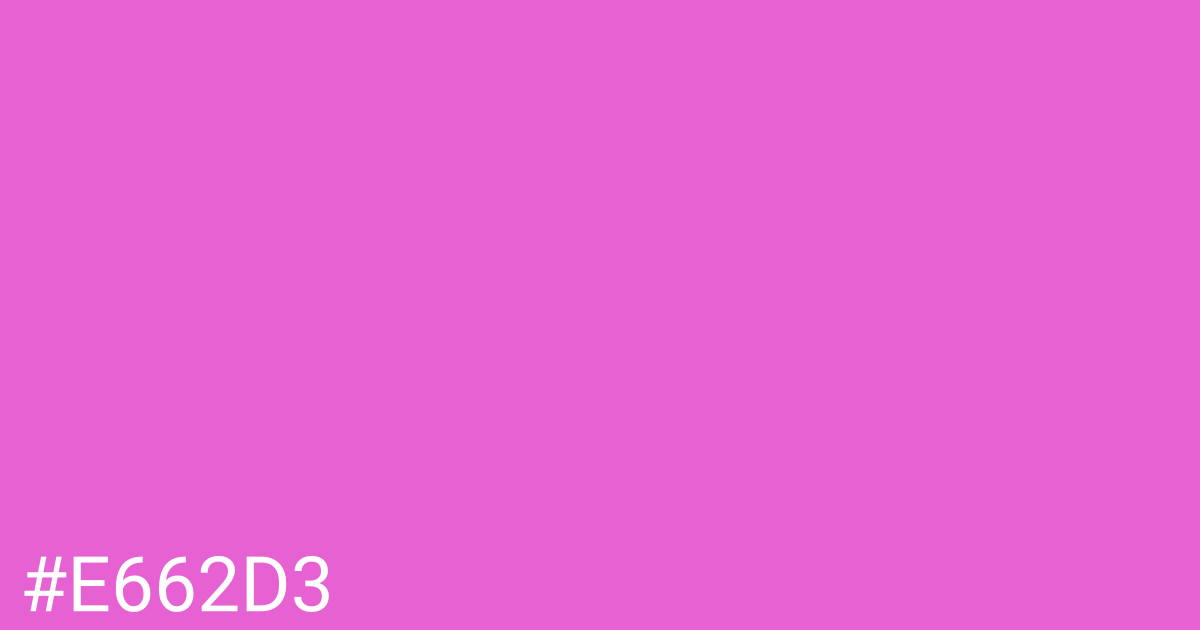 Hex color #e662d3 graphic