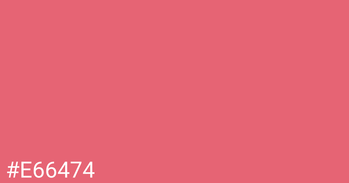 Hex color #e66474 graphic