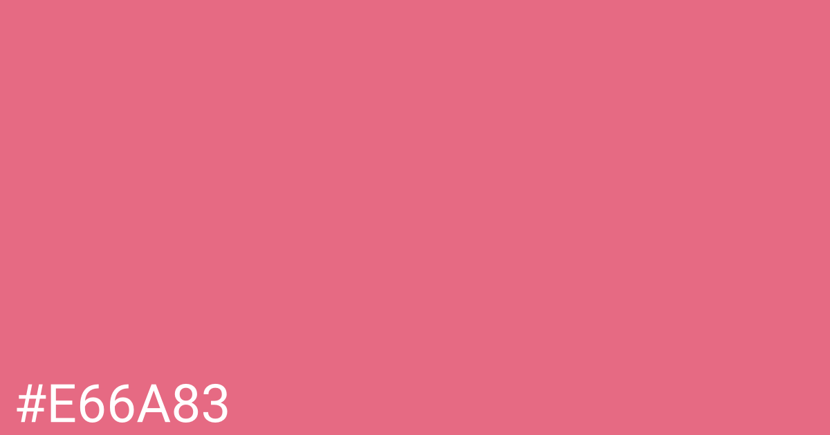 Hex color #e66a83 graphic