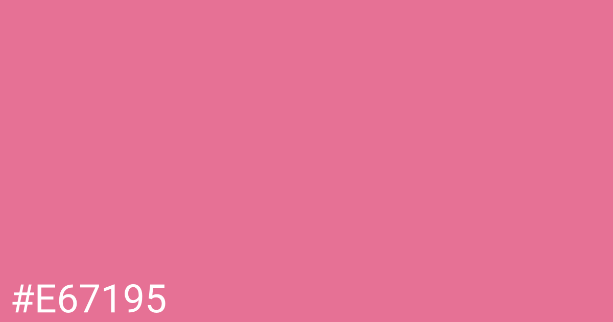 Hex color #e67195 graphic
