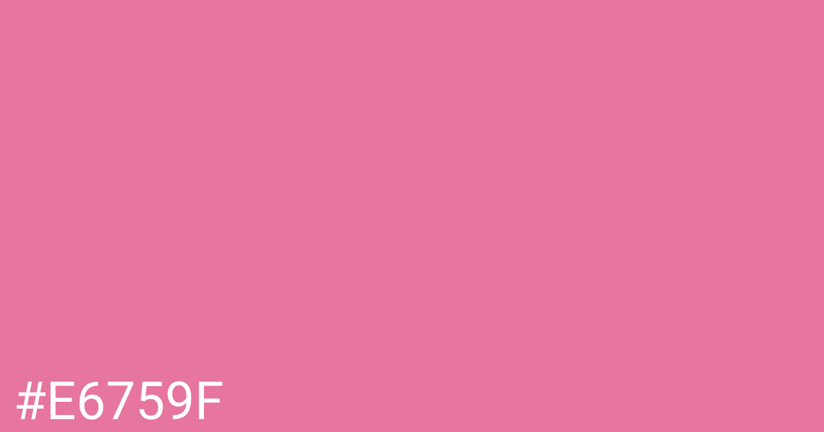 Hex color #e6759f graphic