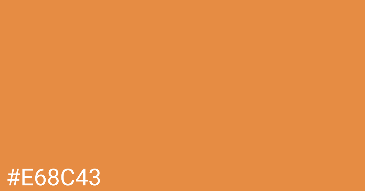 Hex color #e68c43 graphic