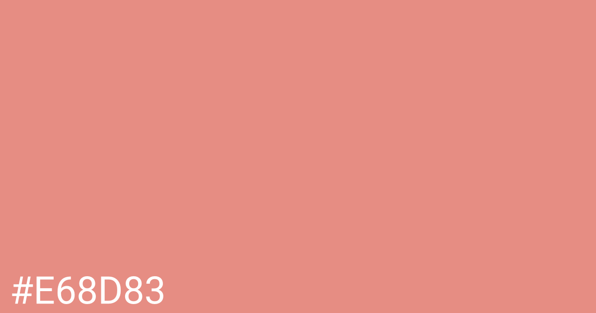 Hex color #e68d83 graphic