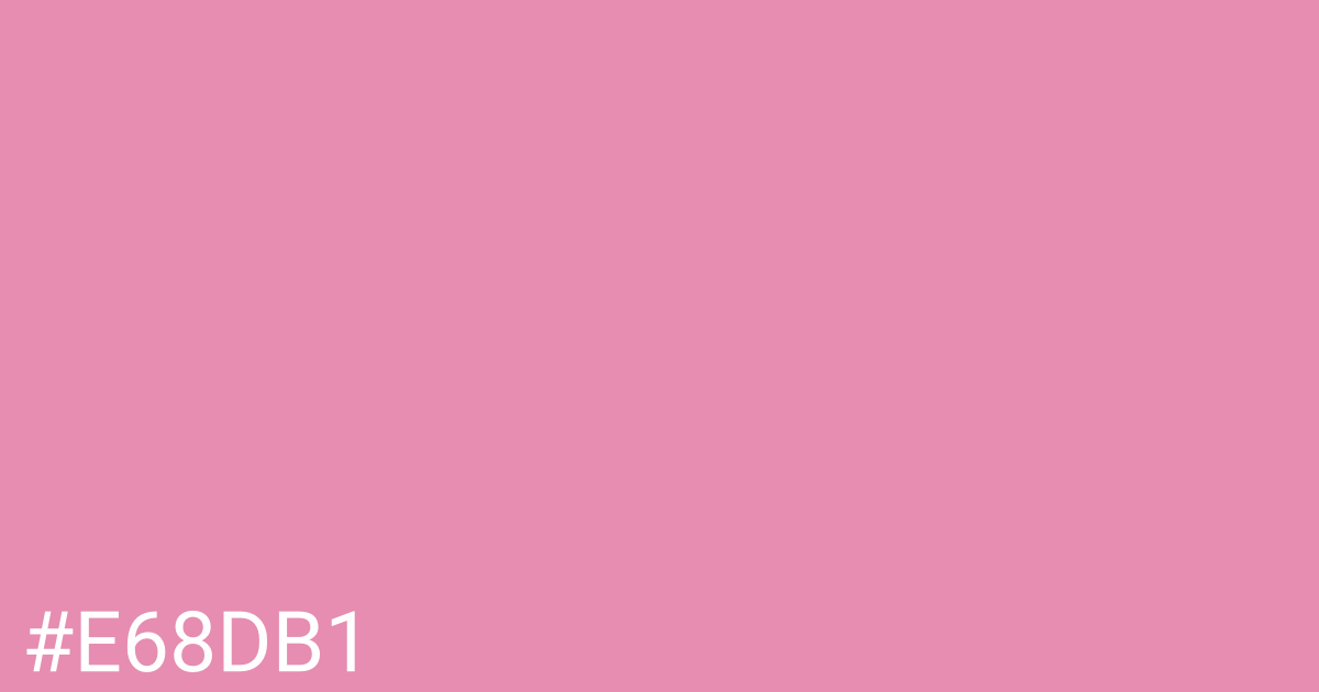 Hex color #e68db1 graphic