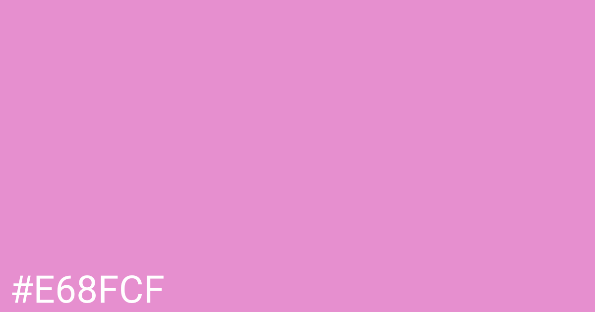 Hex color #e68fcf graphic