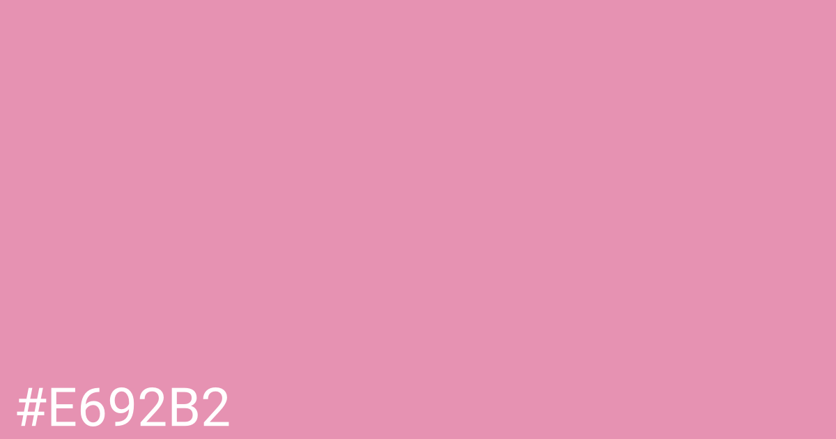 Hex color #e692b2 graphic