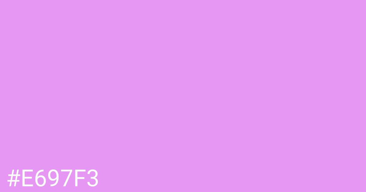 Hex color #e697f3 graphic