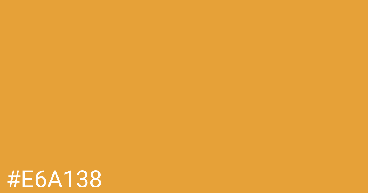 Hex color #e6a138 graphic