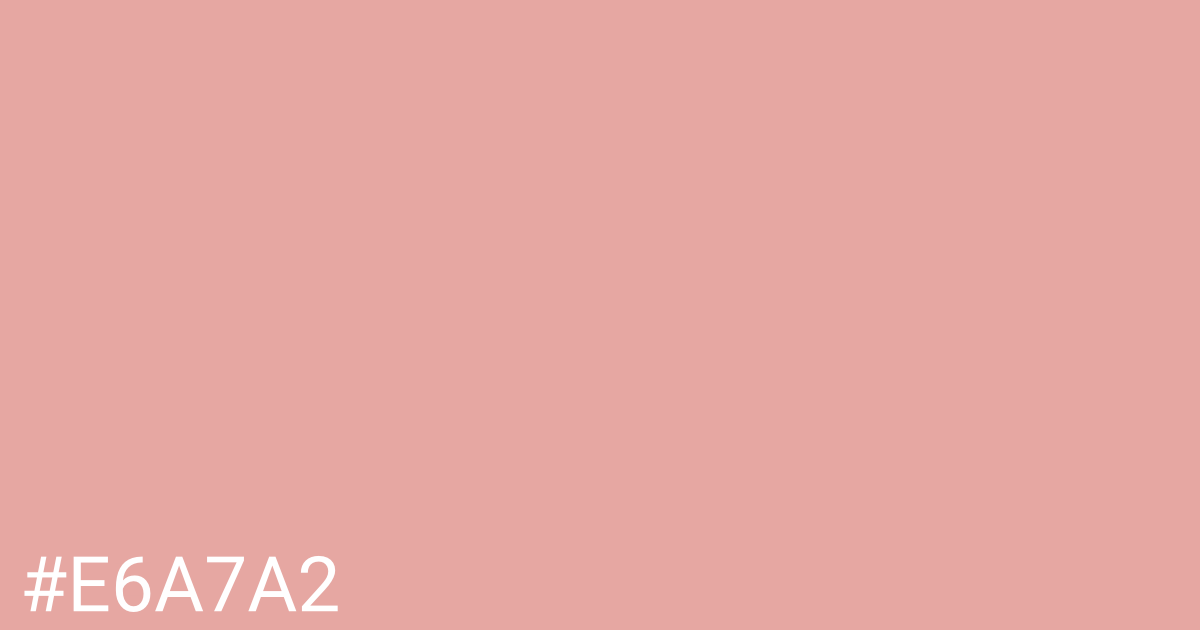 Hex color #e6a7a2 graphic