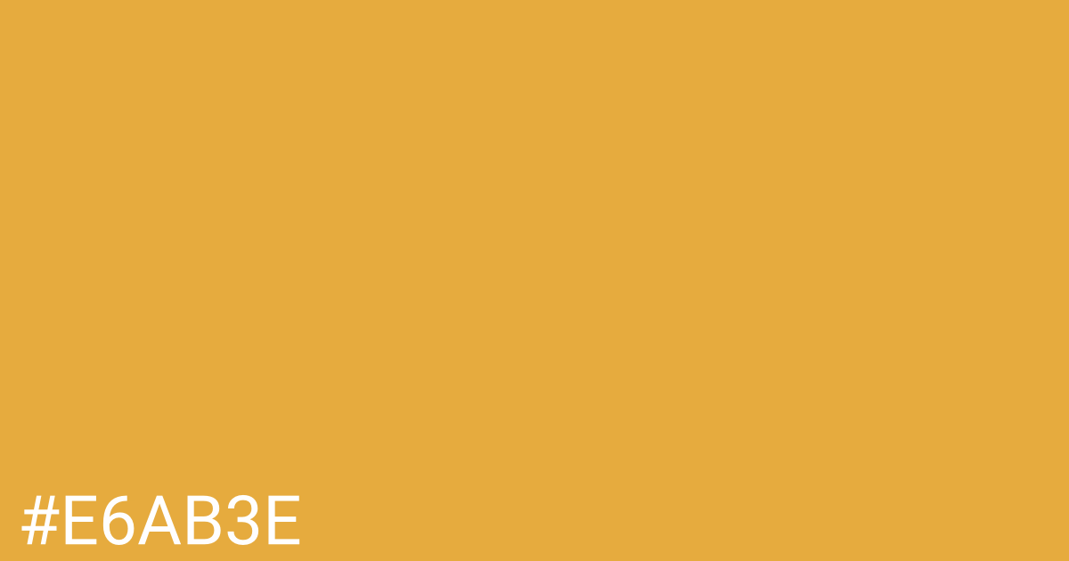 Hex color #e6ab3e graphic