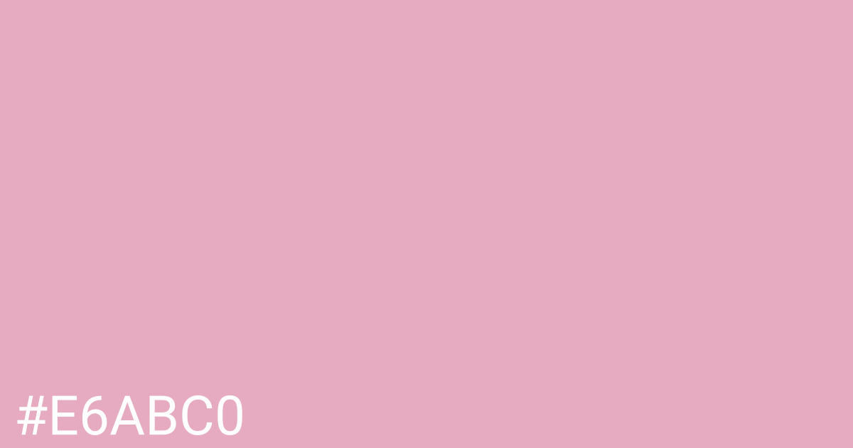Hex color #e6abc0 graphic