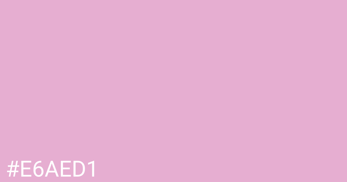 Hex color #e6aed1 graphic