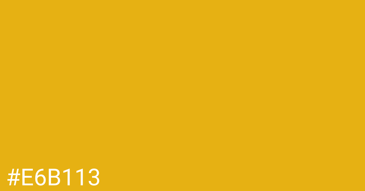 Hex color #e6b113 graphic