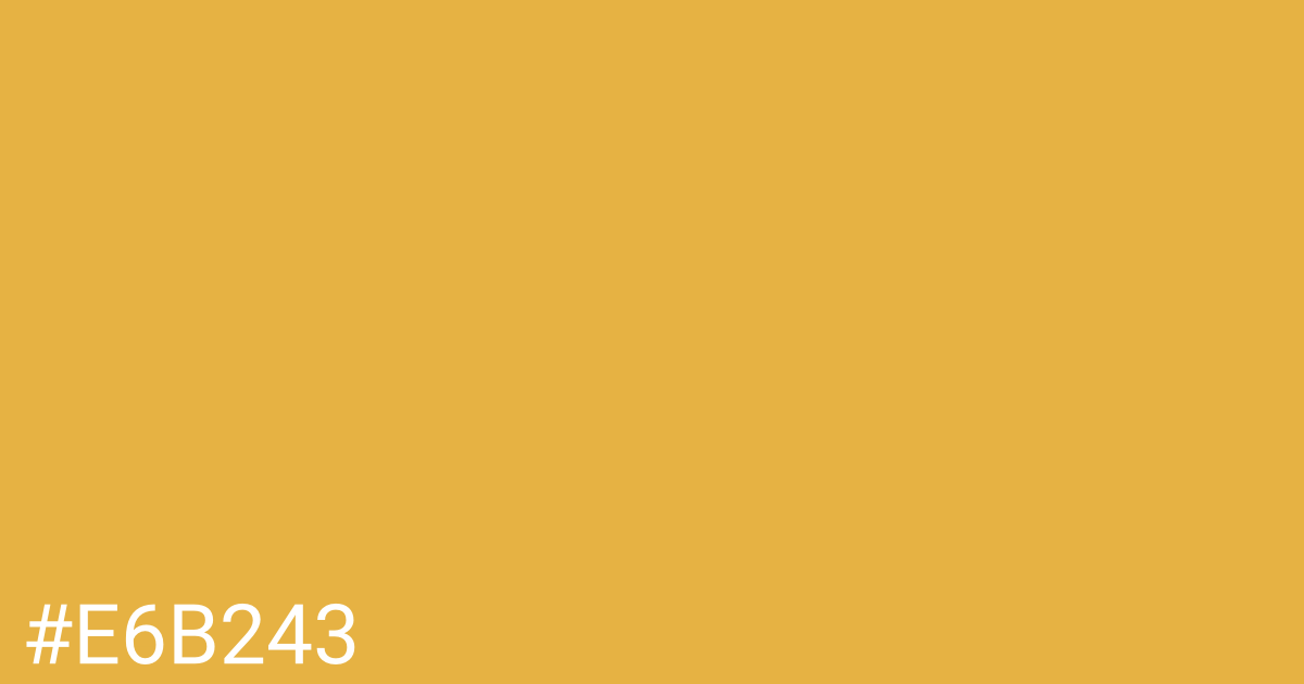 Hex color #e6b243 graphic