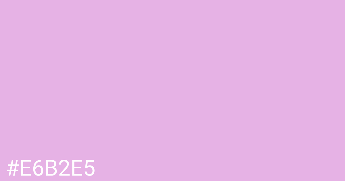 Hex color #e6b2e5 graphic