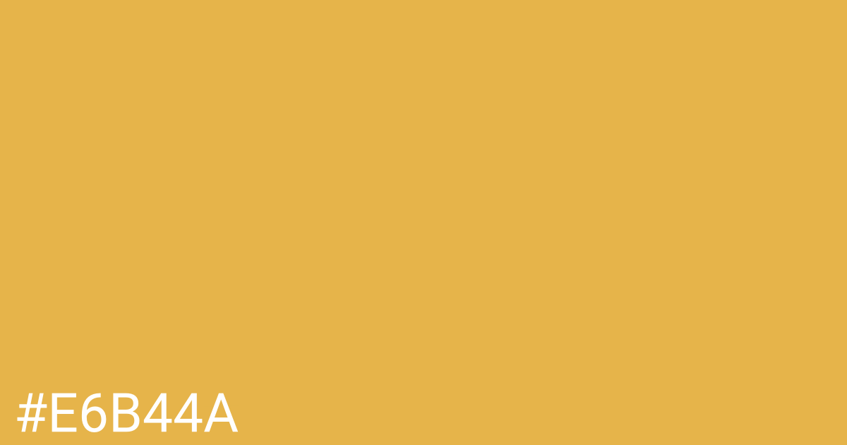 Hex color #e6b44a graphic