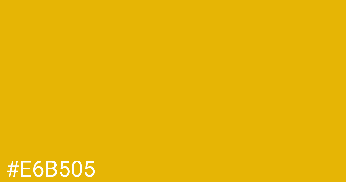 Hex color #e6b505 graphic