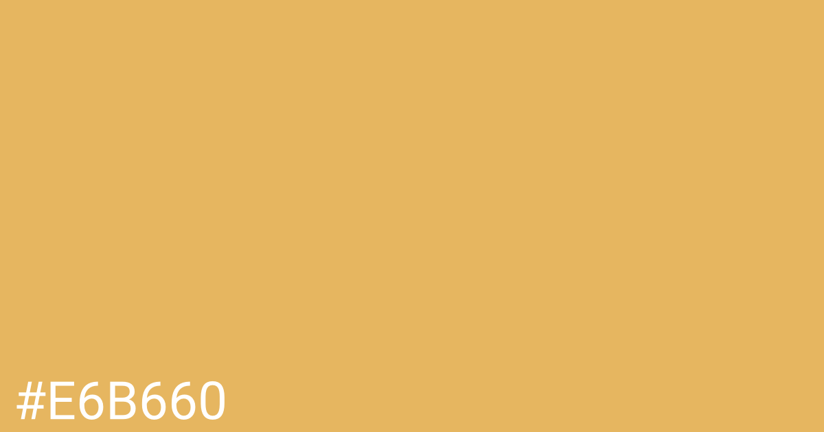 Hex color #e6b660 graphic