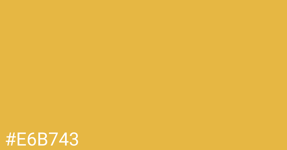 Hex color #e6b743 graphic