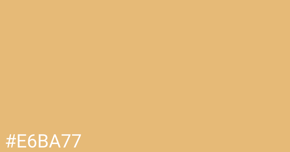 Hex color #e6ba77 graphic