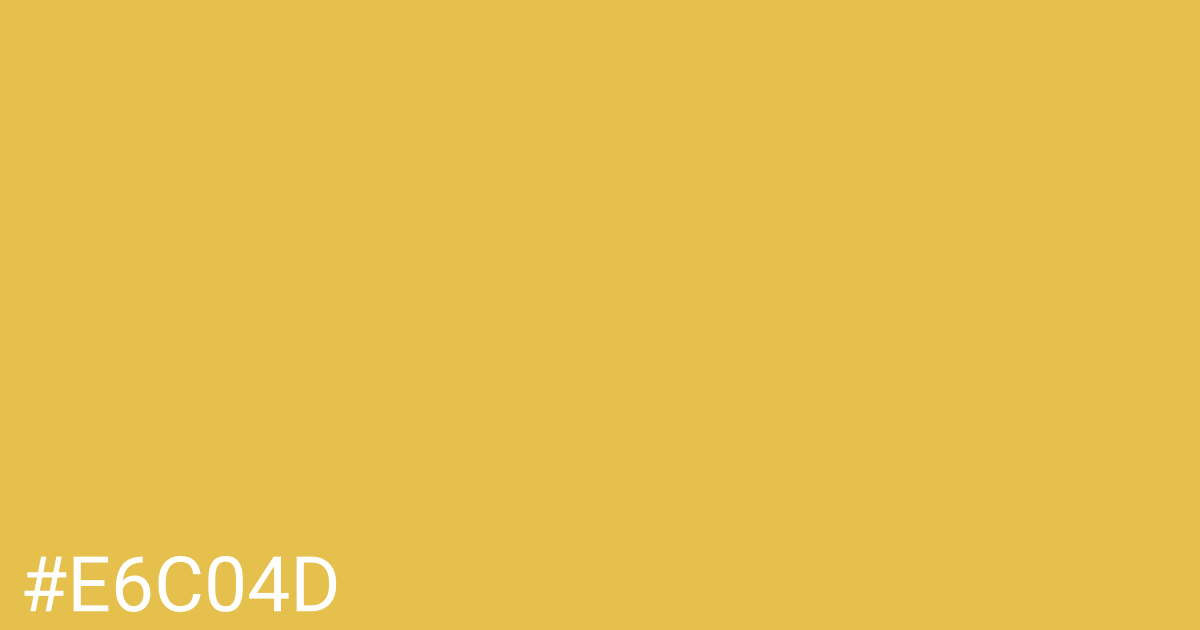 Hex color #e6c04d graphic