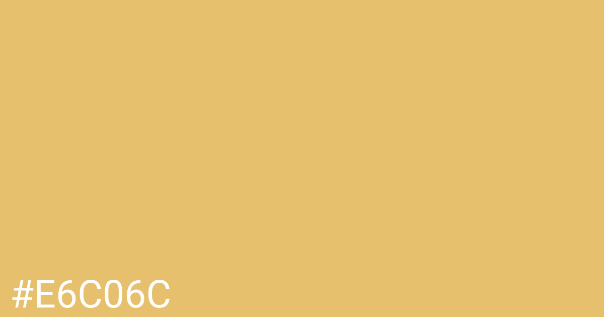 Hex color #e6c06c graphic