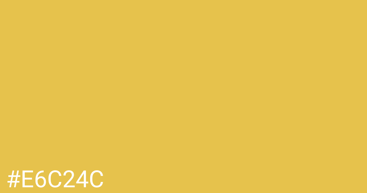 Hex color #e6c24c graphic