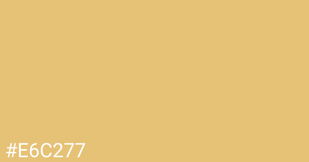 Hex color #e6c277 graphic