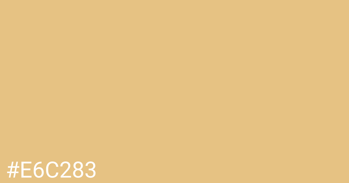 Hex color #e6c283 graphic