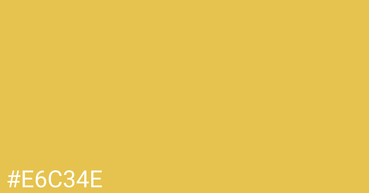 Hex color #e6c34e graphic