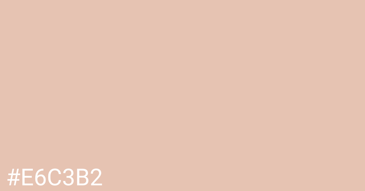 Hex color #e6c3b2 graphic