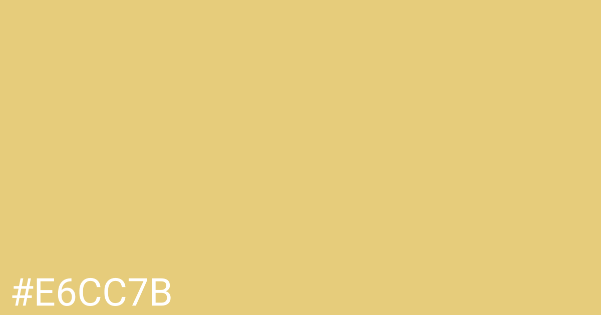 Hex color #e6cc7b graphic