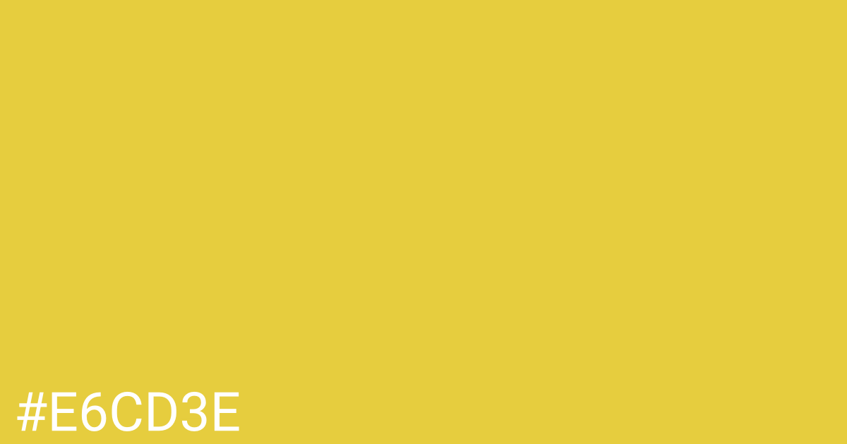 Hex color #e6cd3e graphic