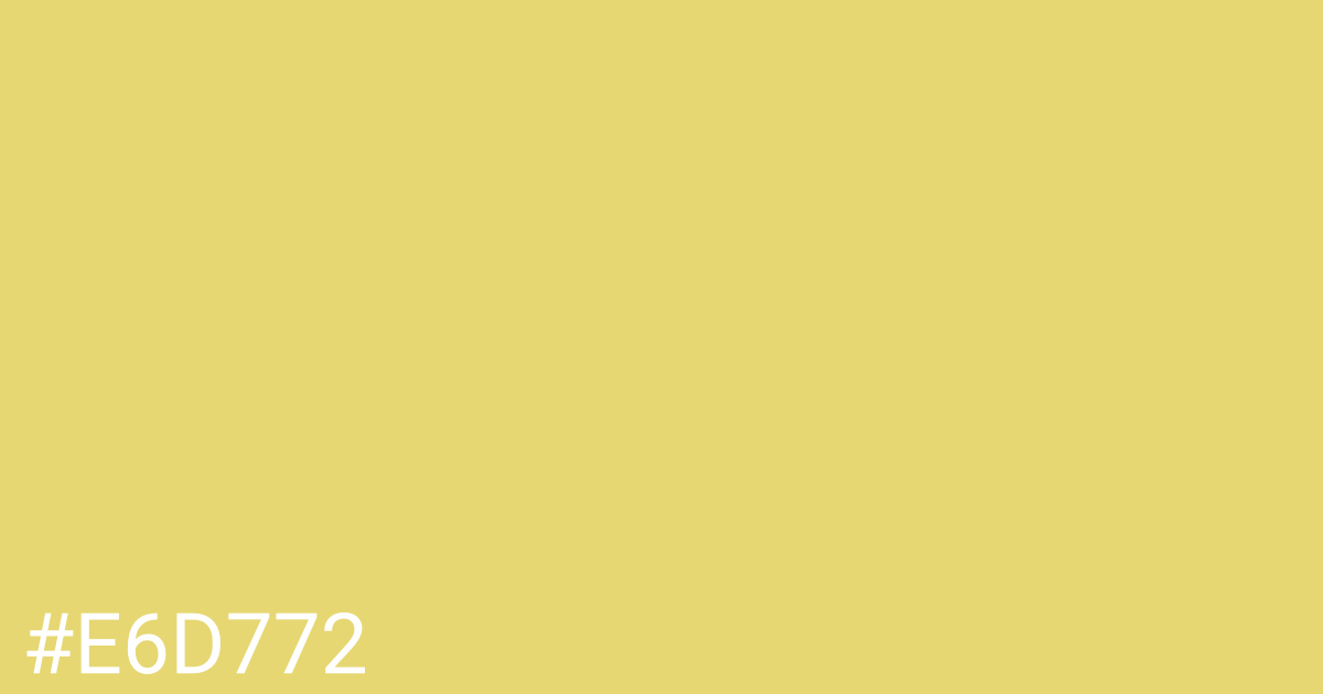 Hex color #e6d772 graphic