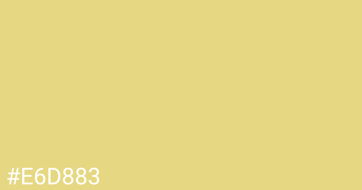 Hex color #e6d883 graphic