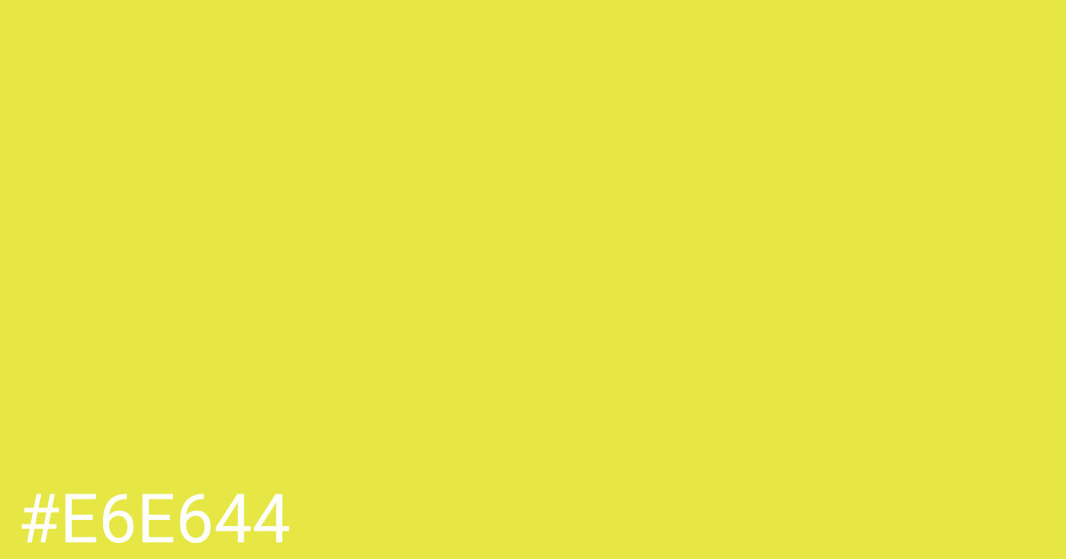 Hex color #e6e644 graphic