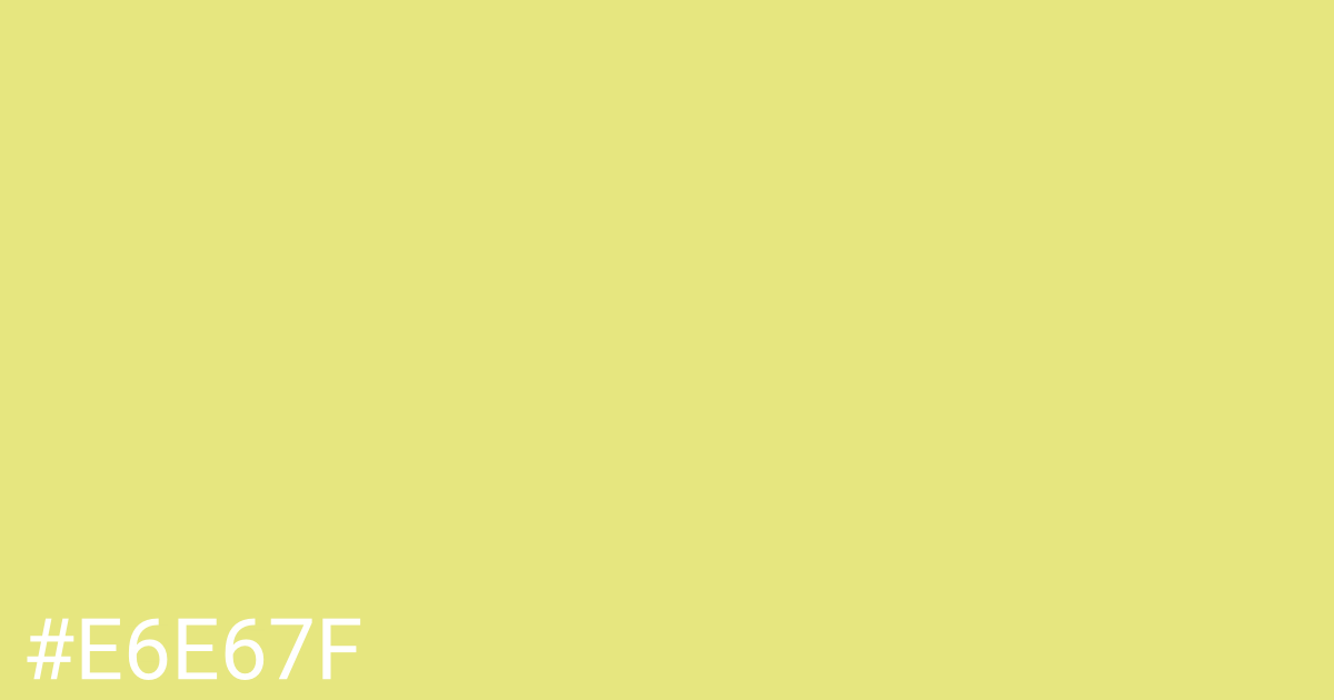 Hex color #e6e67f graphic