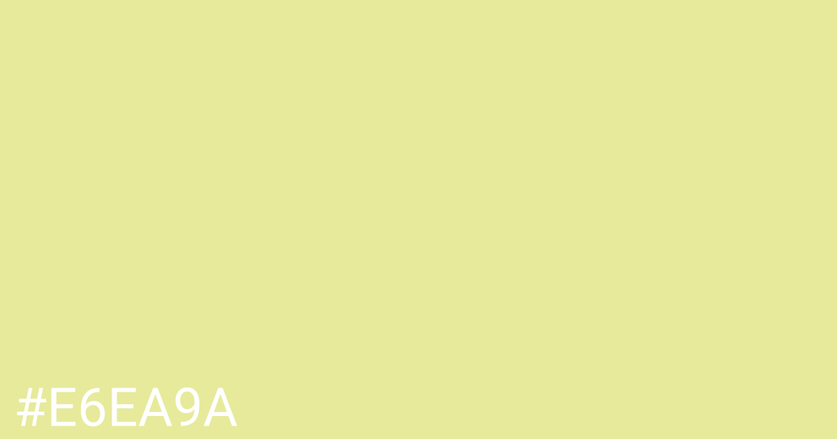 Hex color #e6ea9a graphic