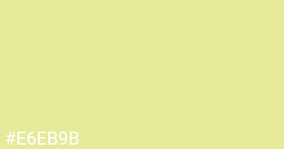 Hex color #e6eb9b graphic