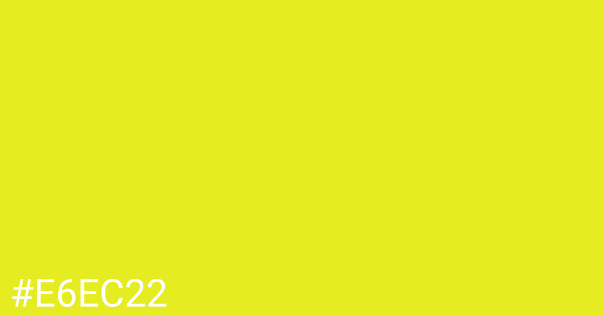 Hex color #e6ec22 graphic