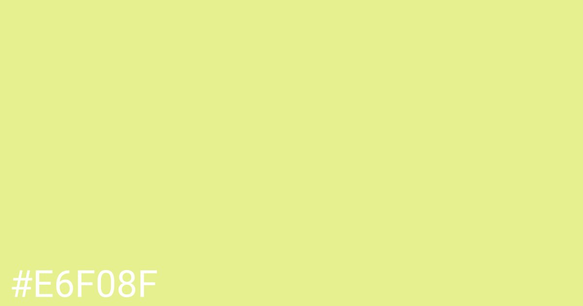 Hex color #e6f08f graphic