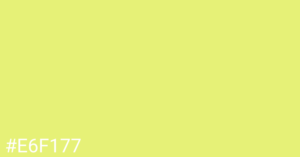 Hex color #e6f177 graphic