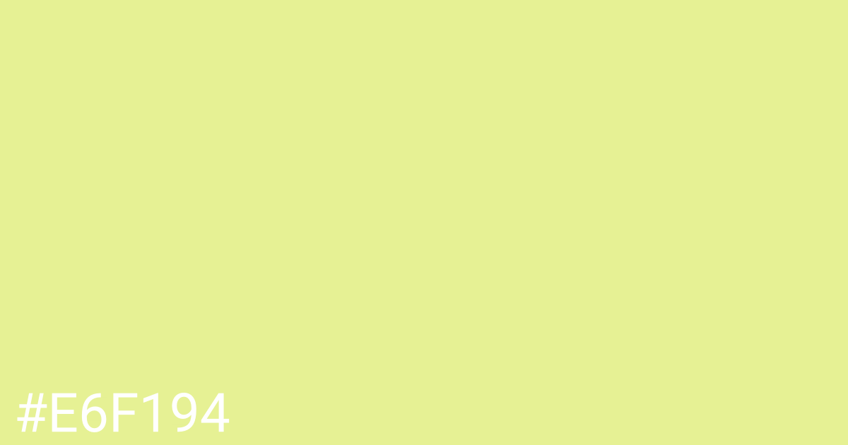 Hex color #e6f194 graphic